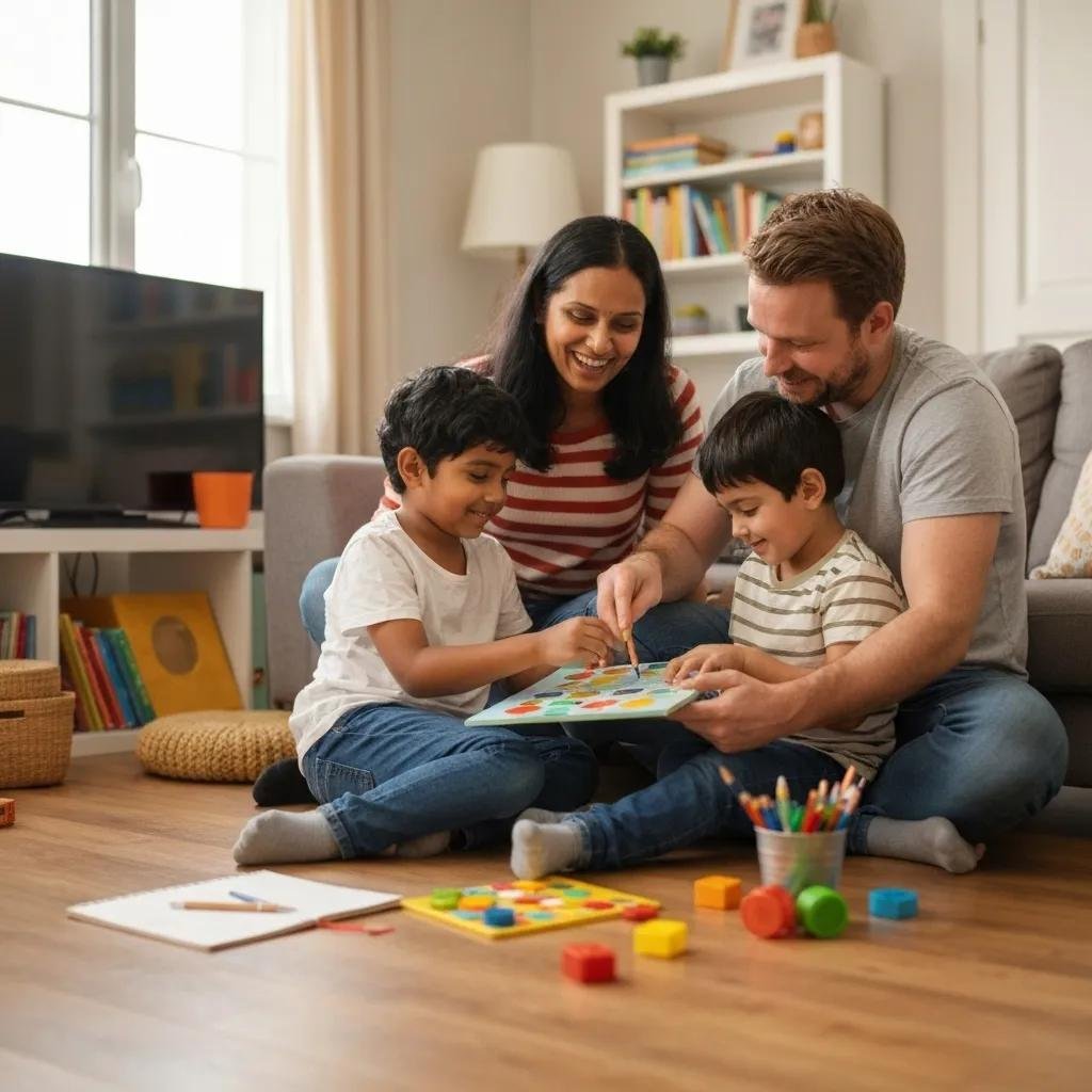 Group discussing average moving costs with a laptop and estimates on a table