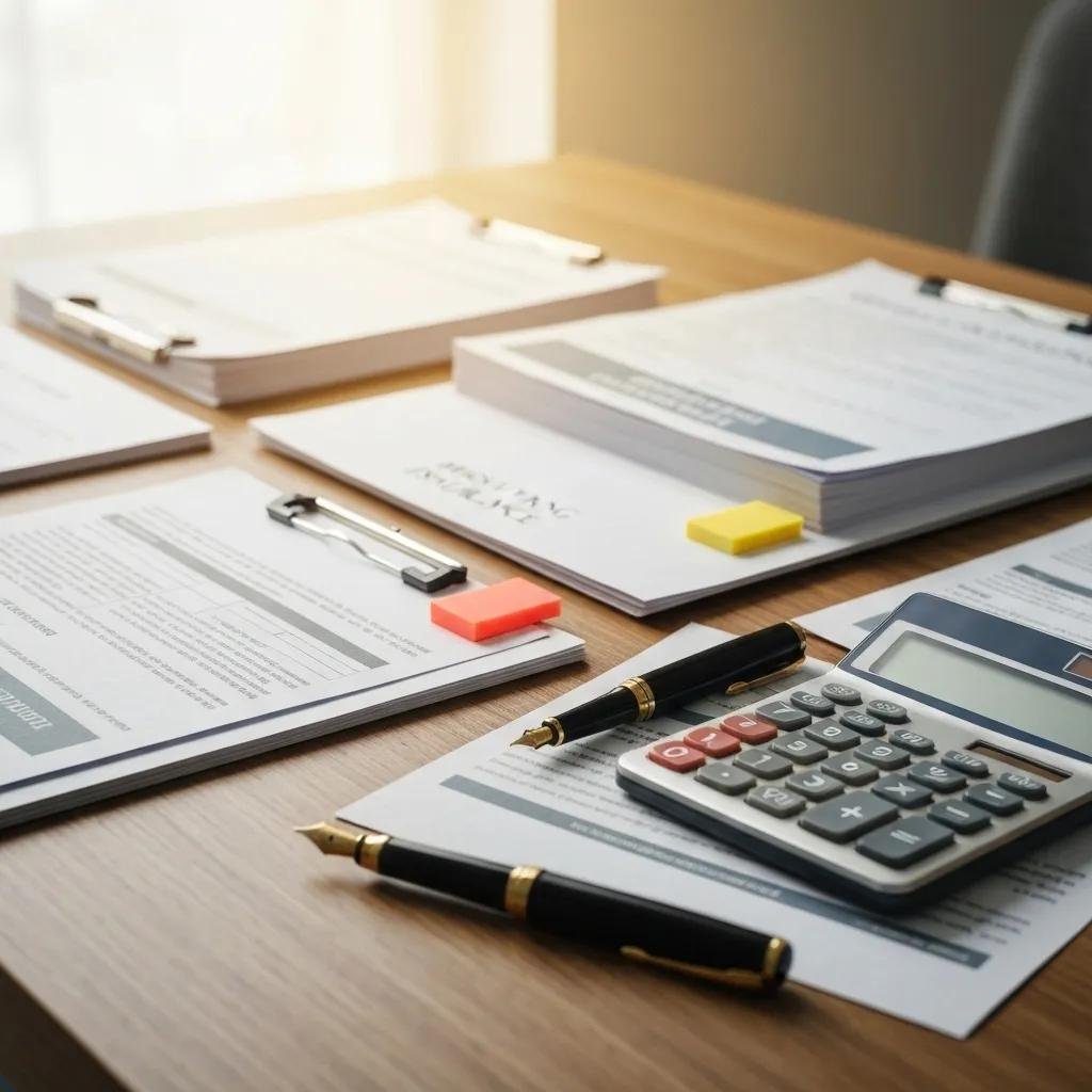 Various moving insurance documents and tools for planning coverage options