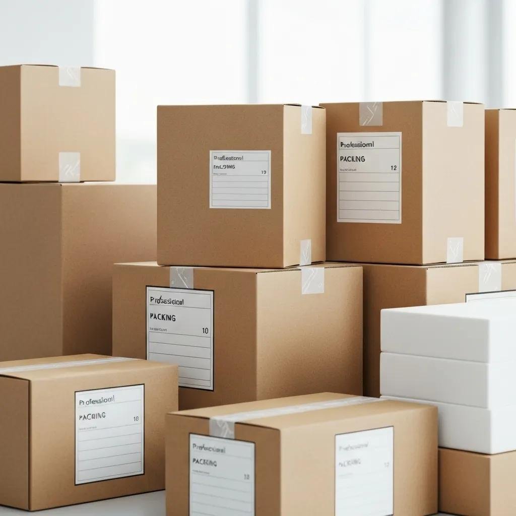Industrial-grade packing materials showcasing the benefits of professional packing services