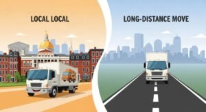 Boston moving truck — comparing local and long‑distance rates