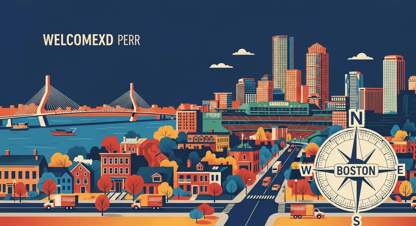 Movers loading a truck in Boston